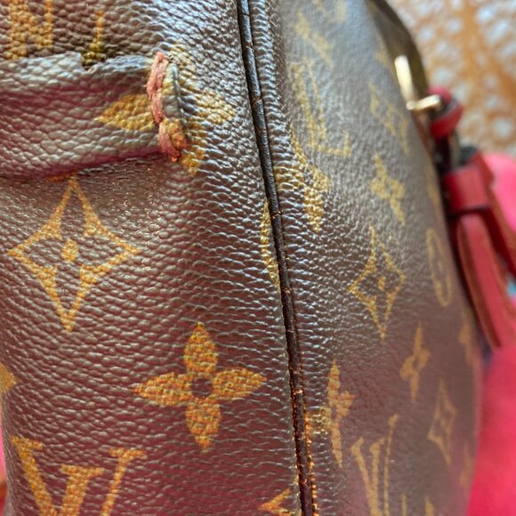 AUTHENTIC LOUIS VUITTON CROSSBODY REFURBISHED 80S BAG Pouch & Dustbag & Shopper - Picture 10 of 16